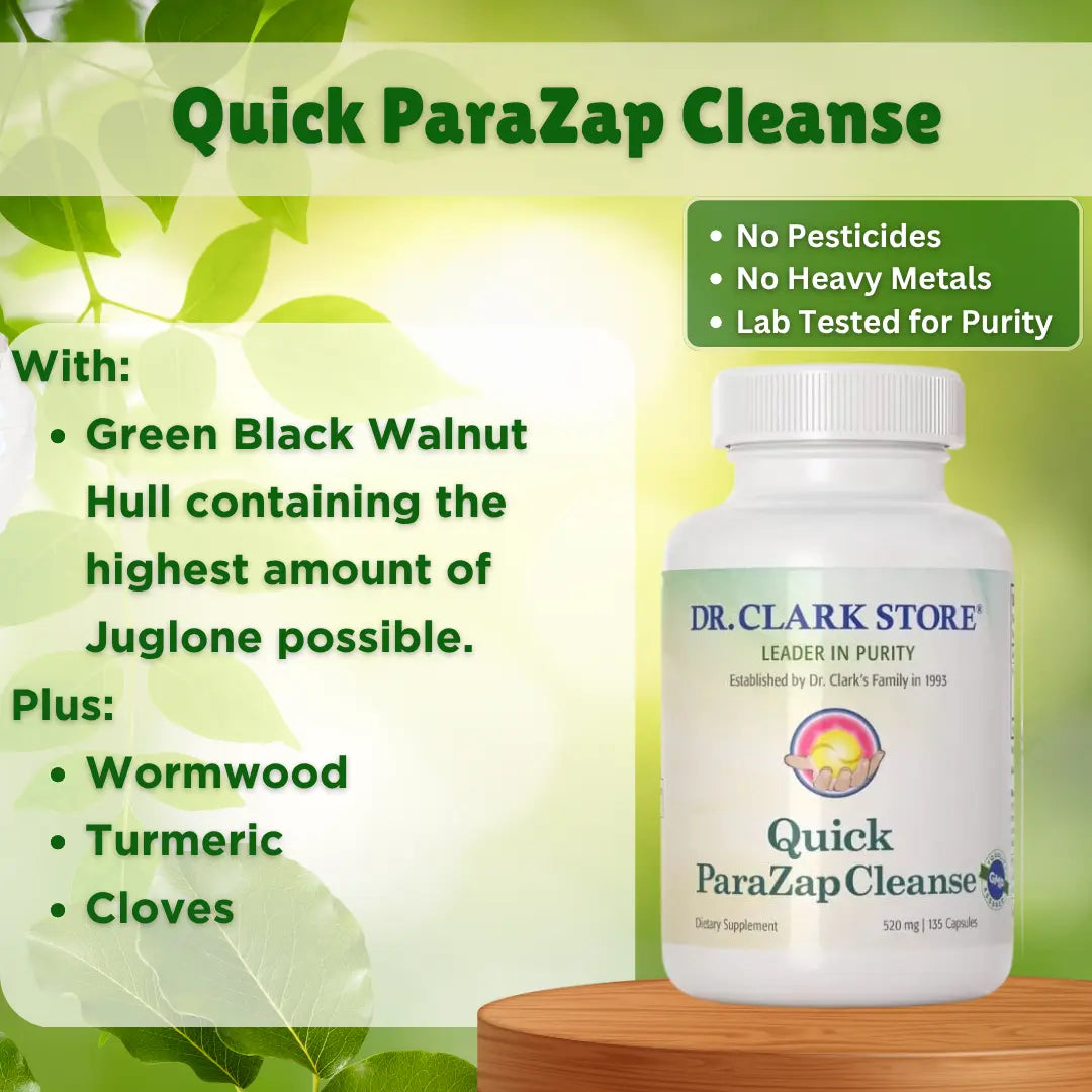Quick ParaZap Parasite Cleanse, 520 mg 135 capsules Dr. Clark Store