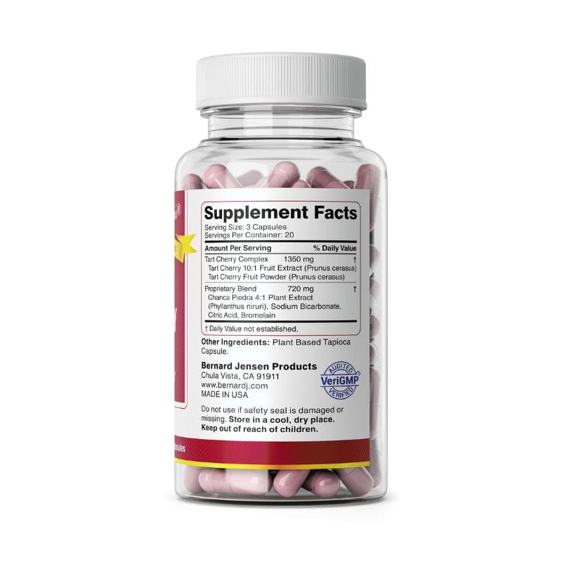 Bernard Jensen Products Tart Cherry Uric Acid Formula supplement facts