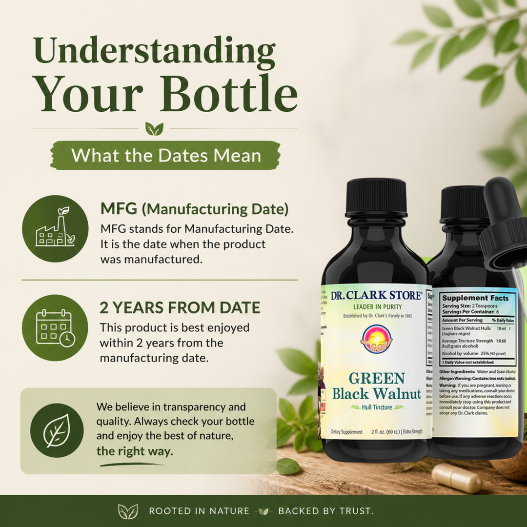 GREEN Black Walnut Hull Tincture (Extra Strength), 4 oz
