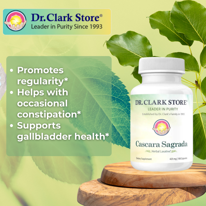 Cascara Sagrada, 425 mg 100 capsules Dr. Clark Store