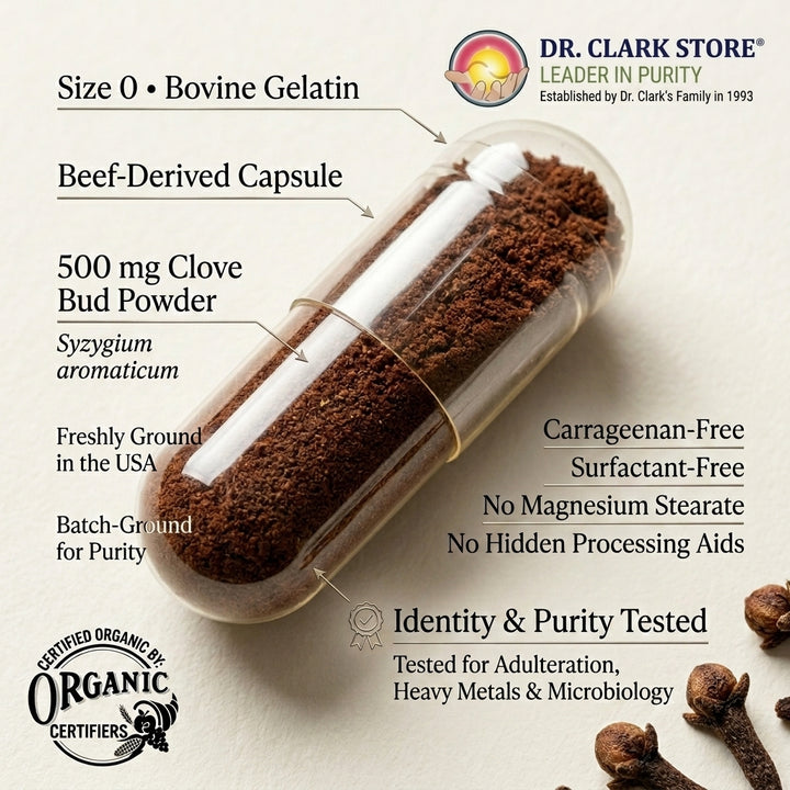 Cloves, 500 mg 100 capsules