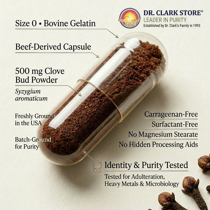 Cloves, 500 mg 100 capsules