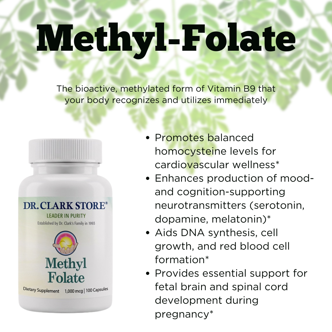 Folate (Methylated) 1000 mcg 100 capsules