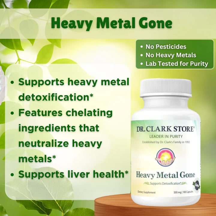 Heavy Metal Gone, 500 mg 100 capsules Dr. Clark Store