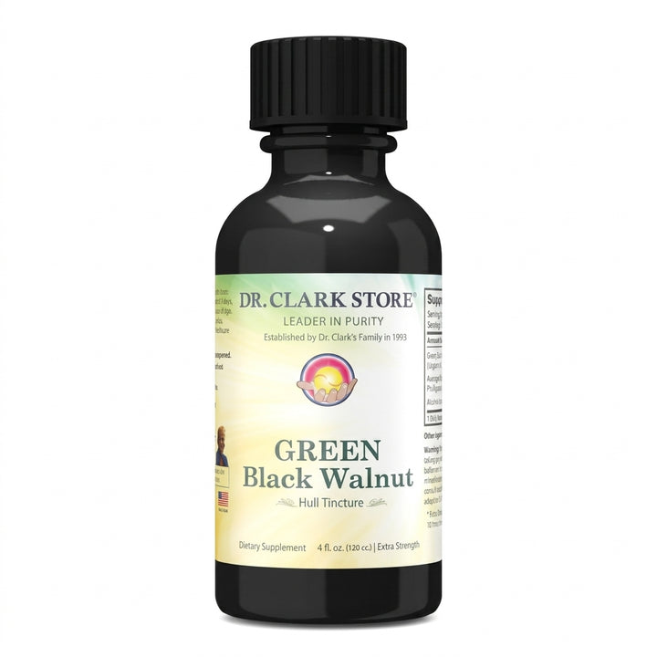 GREEN Black Walnut Hull Tincture (Extra Strength), 4 oz