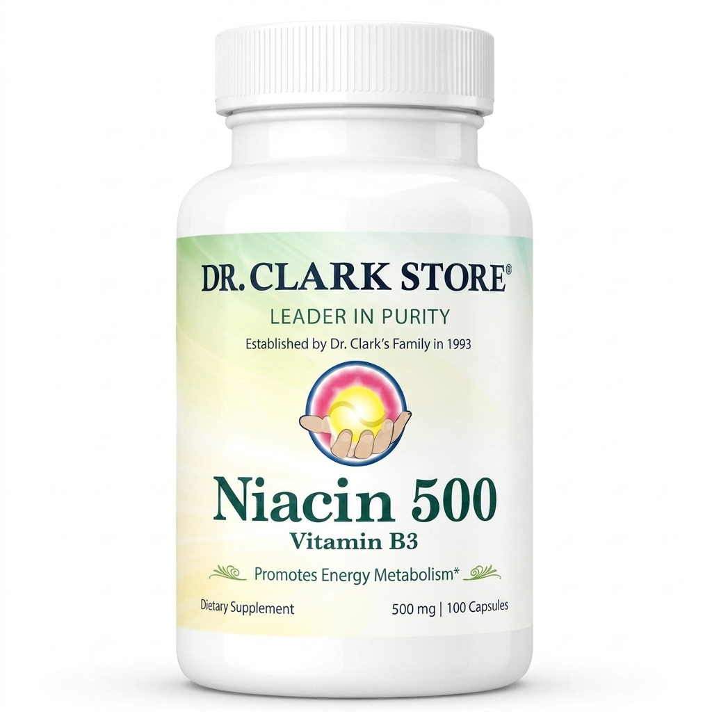 Niacin 500 (Nicotinic Acid), 500 mg, 100 capsules