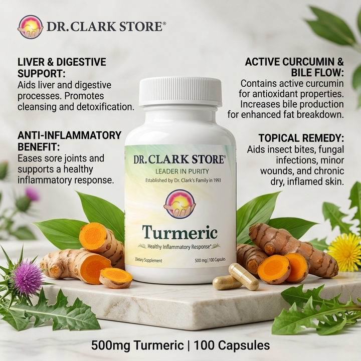 Turmeric, 500 mg 100 capsules