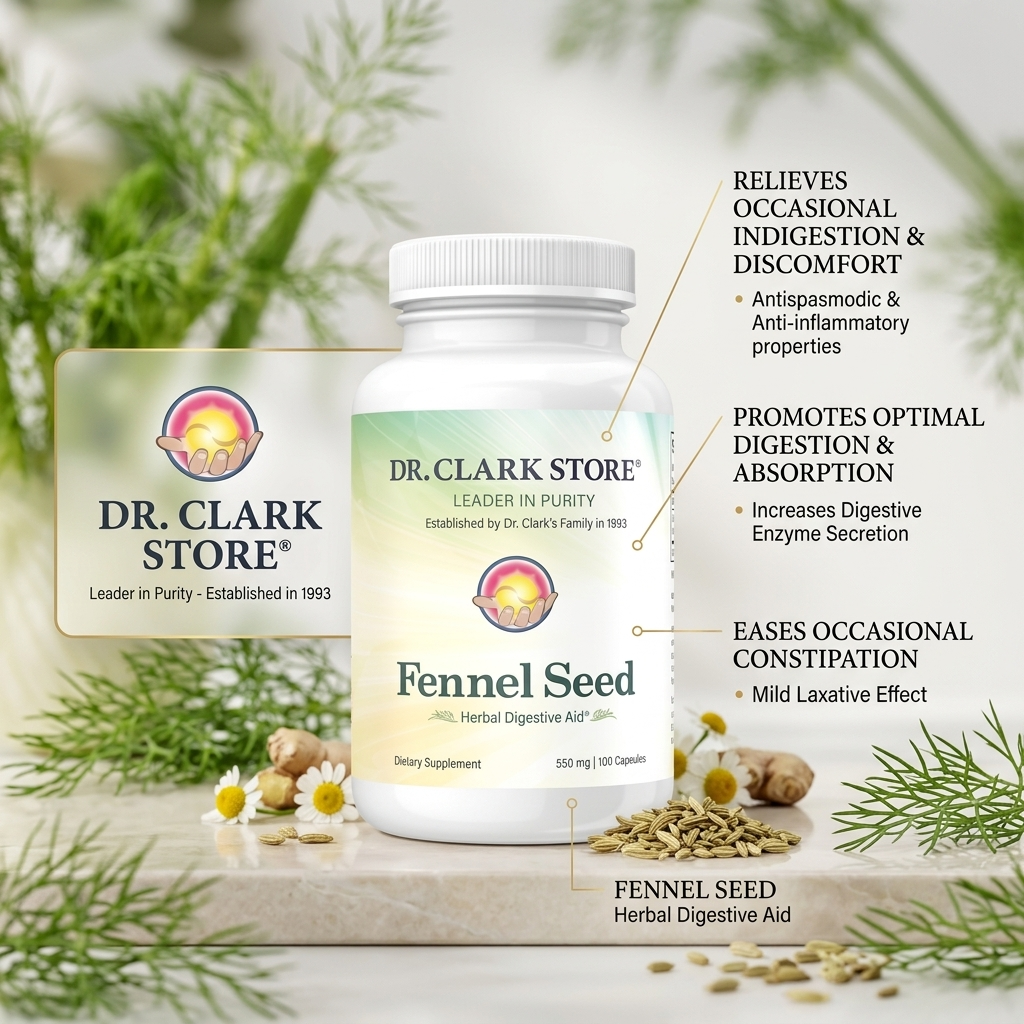 Fennel Seed, 550 mg 100 capsules