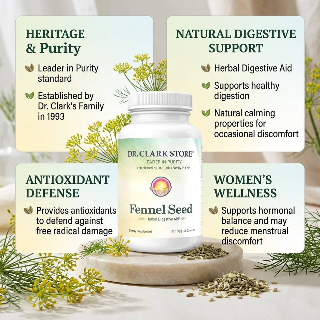 Fennel Seed, 550 mg 100 capsules