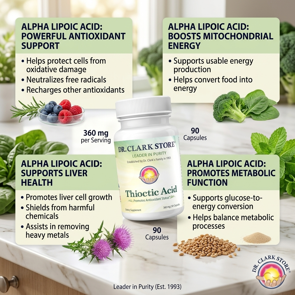 Alpha Lipoic Acid (Thioctic Acid), 360 mg 90 capsules