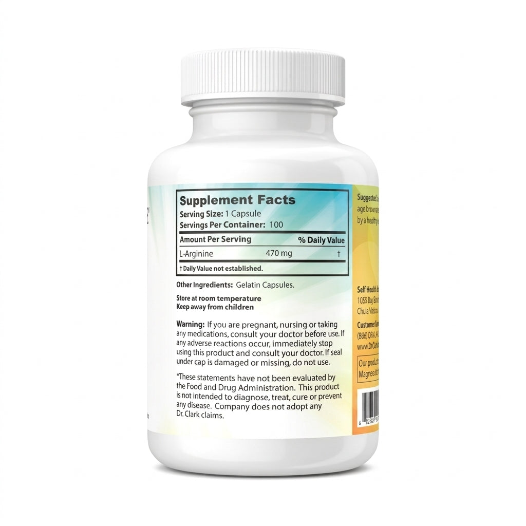 Arginine, 470 mg 100 capsules