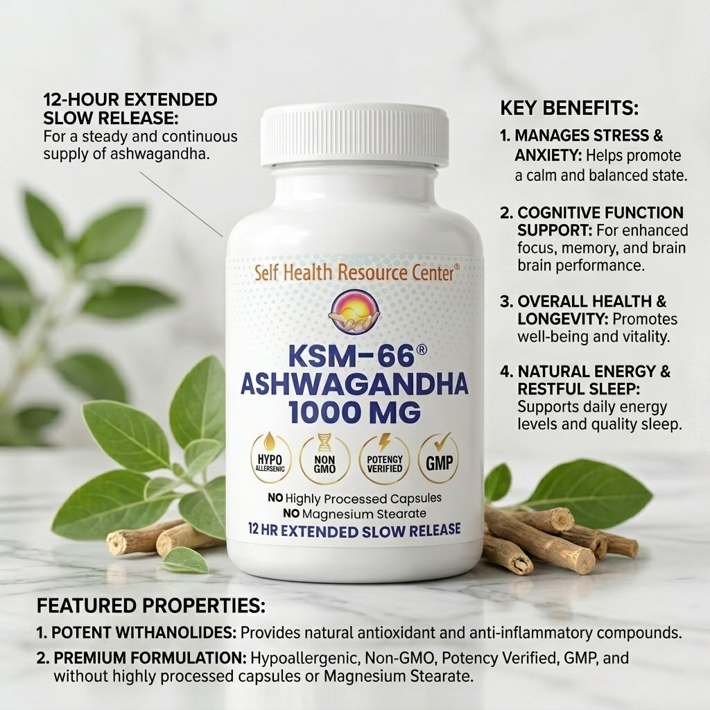 Ashwagandha, 1000 mg 30 tablets
