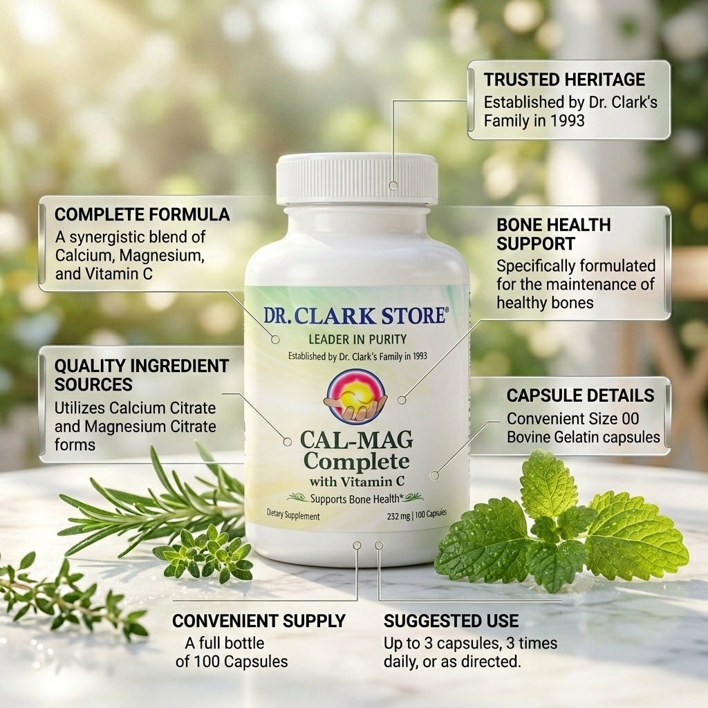 CAL-MAG Complete (Calcium-Magnesium), 232 mg 100 capsules