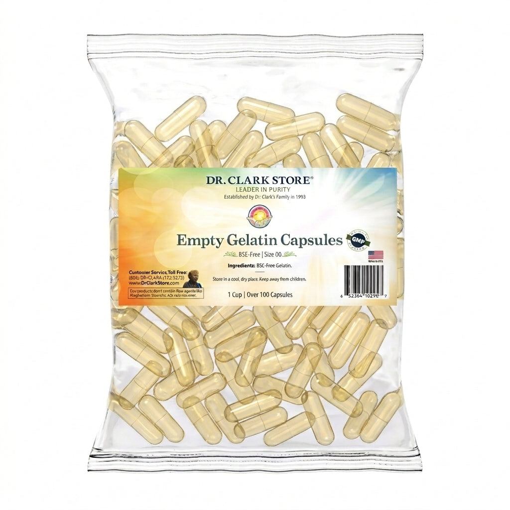Empty Gelatin Caps Size: 00, 1 cup (approx. 120 capsules)