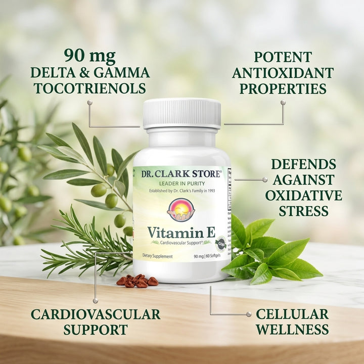 Tocotrienol Vitamin E, 90 mg 60 softgels