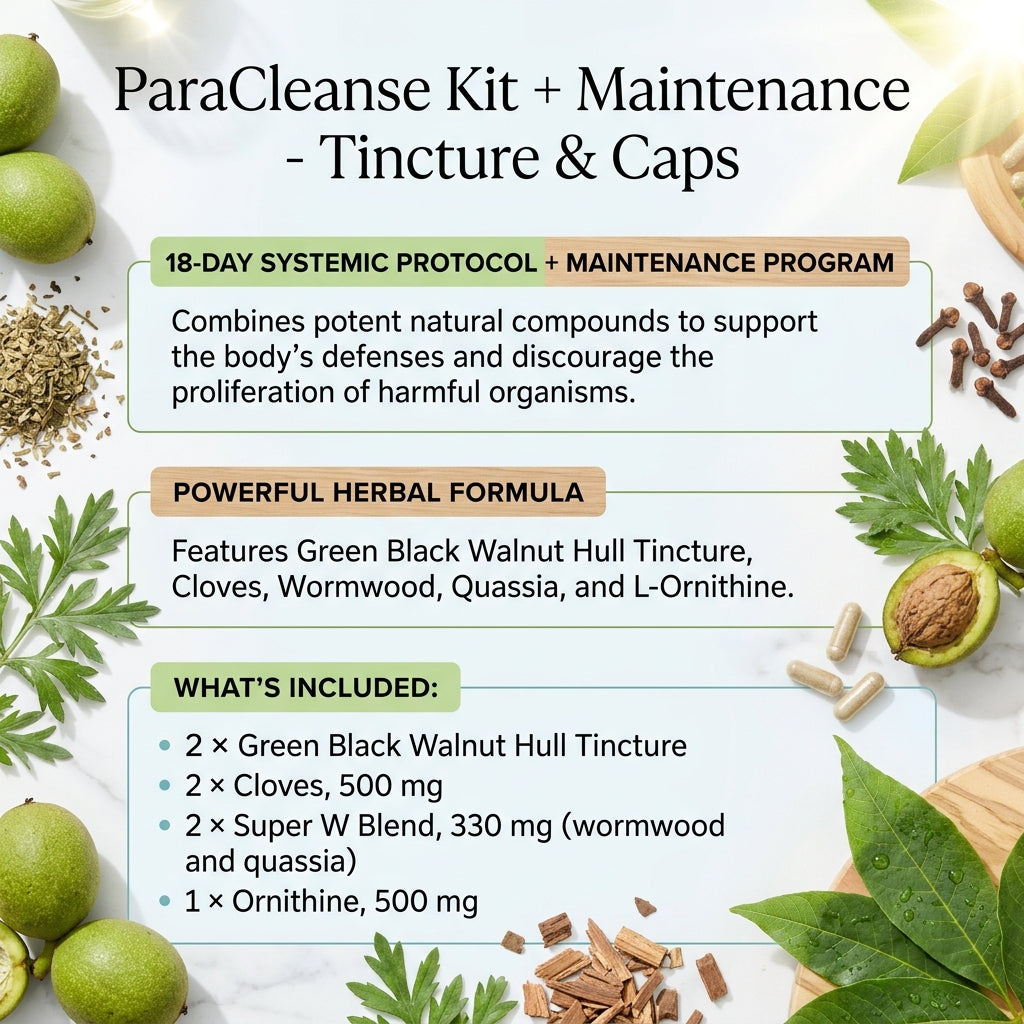 ParaCleanse Kit + Maintenance - Tincture & Caps