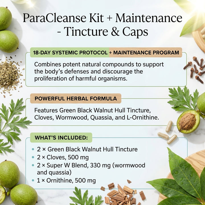 ParaCleanse Kit + Maintenance - Tincture & Caps