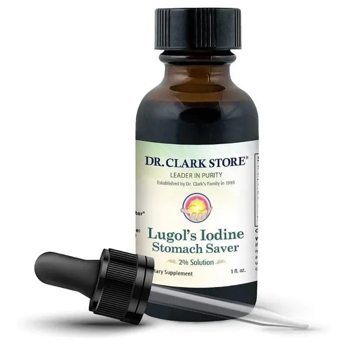 Dr. Clark Lugol's Iodine Stomach Saver 1 fl oz (30 cc) Dr. Clark Store
