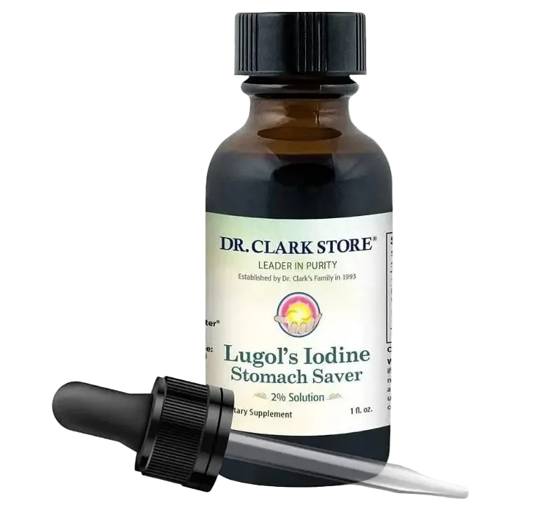 Dr. Clark Lugol's Iodine Stomach Saver 1 fl oz (30 cc) Dr. Clark Store