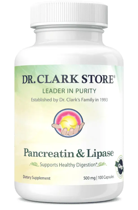 Pancreatin & Lipase, 500 mg 100 capsules