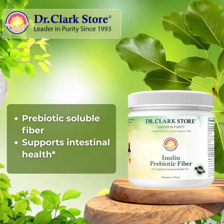 Inulin Prebiotic Fiber, 300 gm Dr. Clark Store