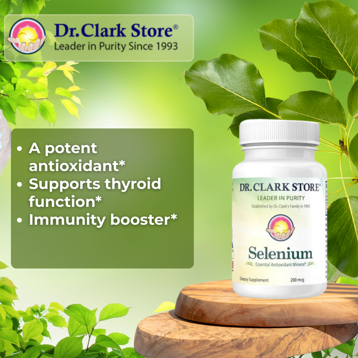 Selenium, 200 mcg 100 capsules Dr. Clark Store