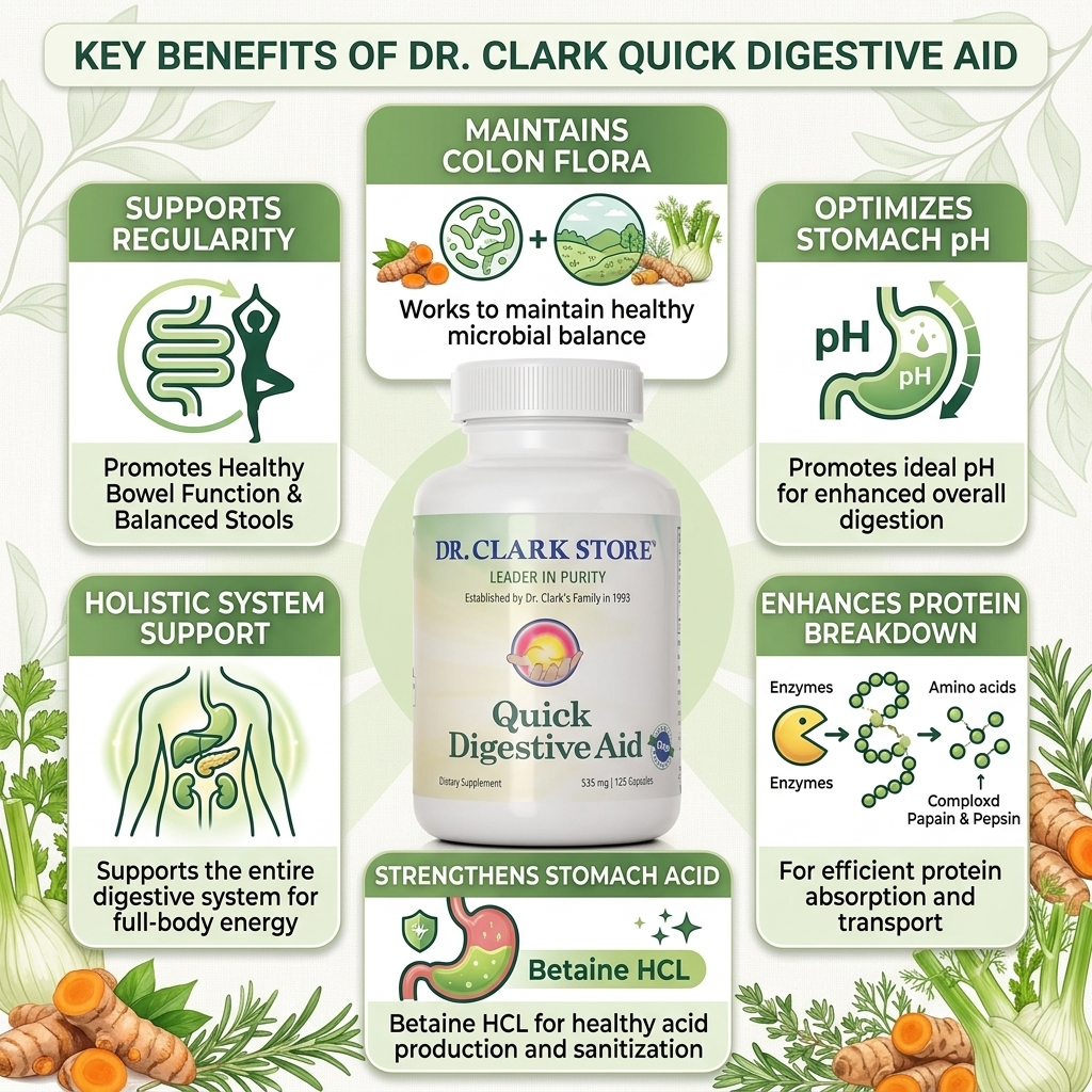 Quick Digestive Aid Protocol, 535 mg 125 capsules