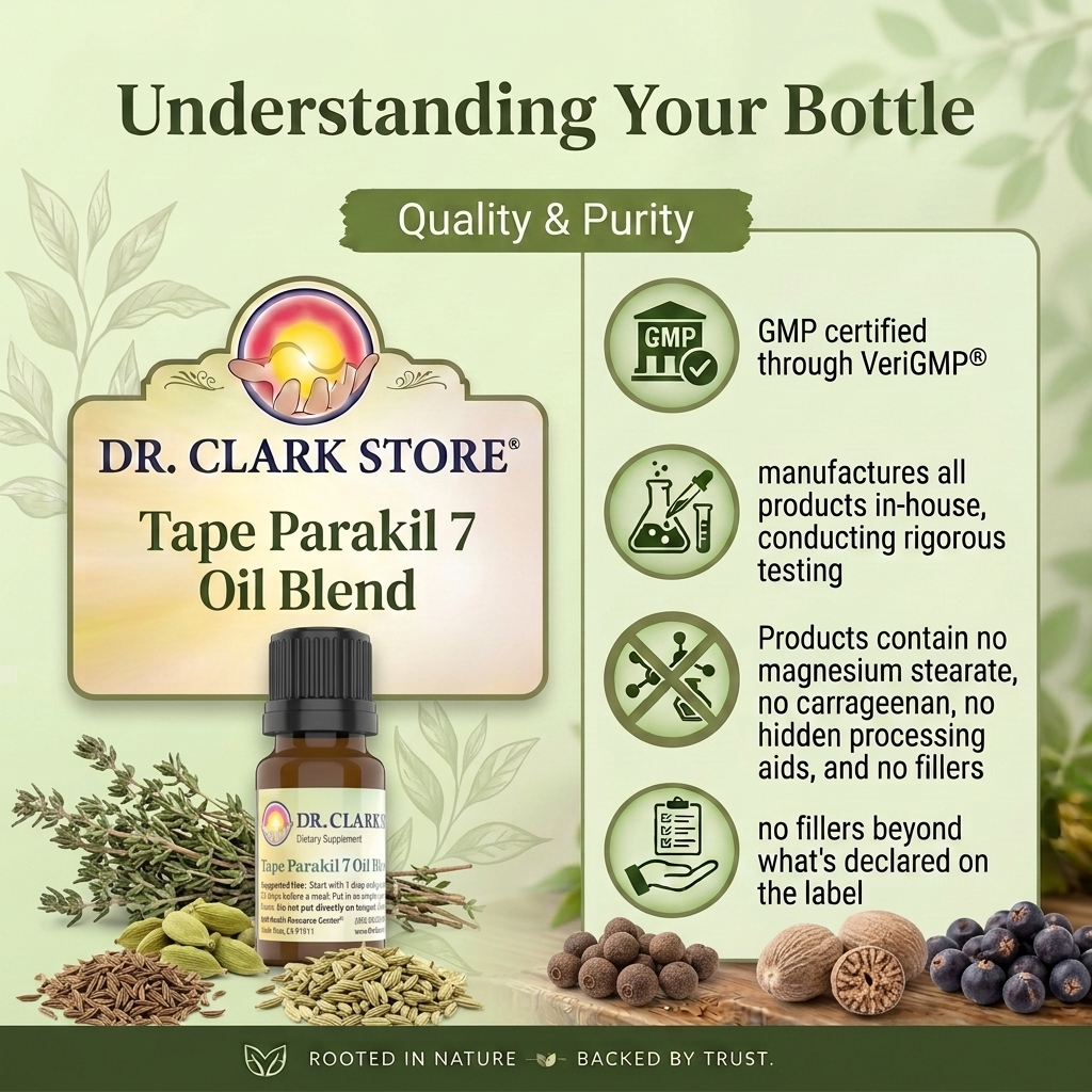 Tape Parakil 7 Essential Oil Blend, 10 cc - Food Grade