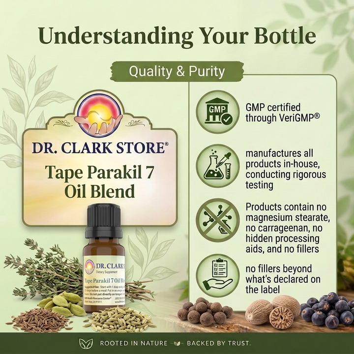 Tape Parakil 7 Essential Oil Blend, 10 cc - Food Grade