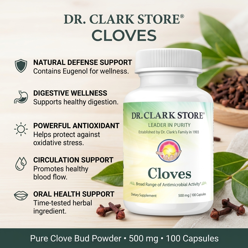 Cloves, 500 mg 100 capsules
