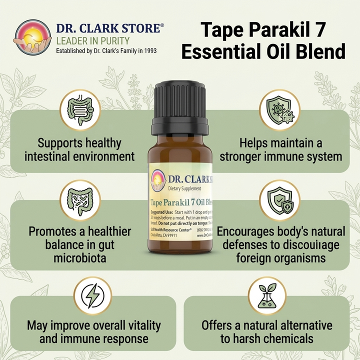 Tape Parakil 7 Essential Oil Blend, 10 cc - Food Grade