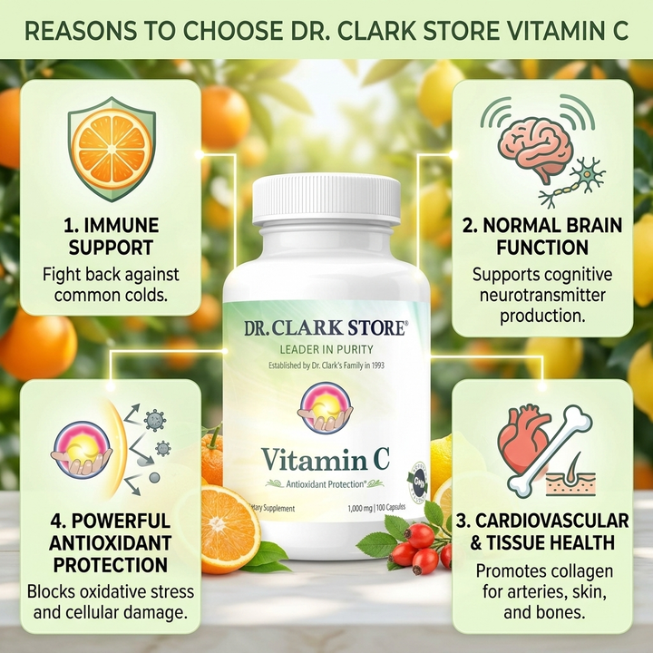 Vitamin C, 1,000 mg 100 capsules