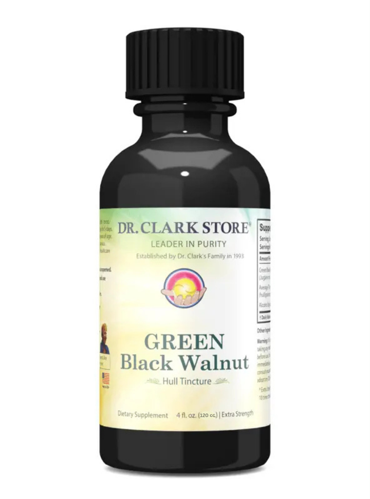 GREEN Black Walnut Hull Tincture (Extra Strength), 4 oz