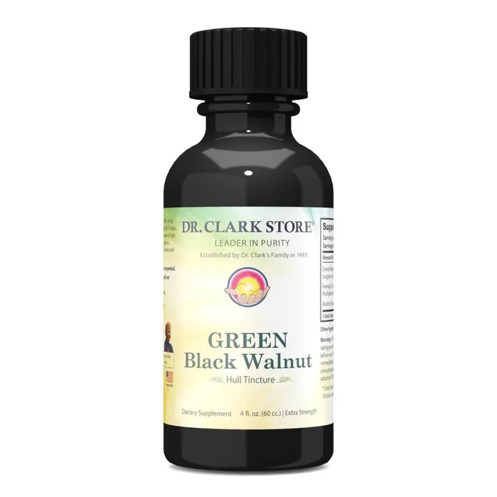 Dr. Clark Store GREEN Black Walnut Hull Tincture (Extra Strength), 4 fl oz