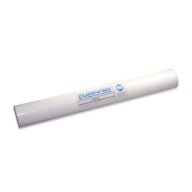 Flow-Pro microfiber filter (20”). Fits Dr. Clark Fluoride Max Water Filter.