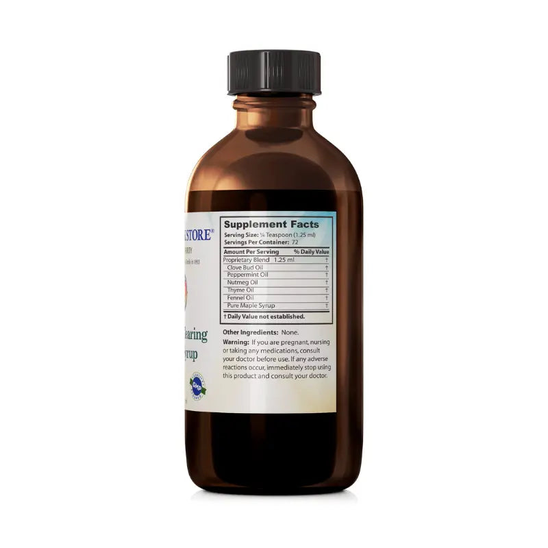 Dr. Clark Store Throat Clearing Spice Syrup supplement facts