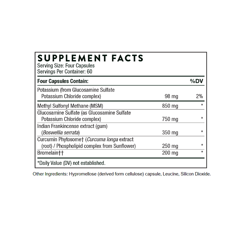 Thorne Research Ar-Encarp supplement facts