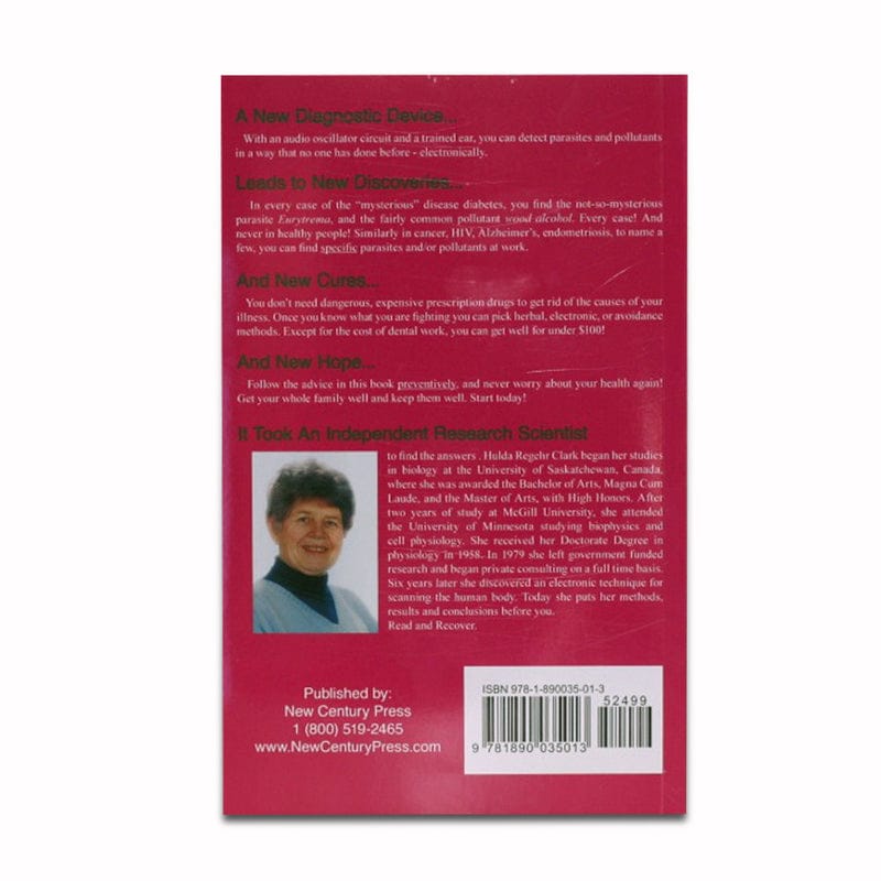Book – The Cure for All Diseases by Dr. Hulda Clark (back cover)