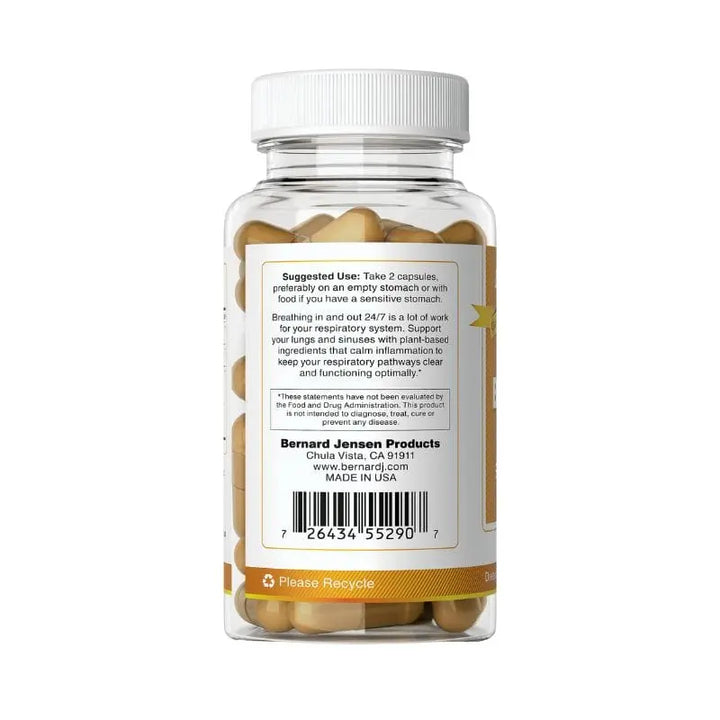 Bernard Jensen Products Breathe suggested use