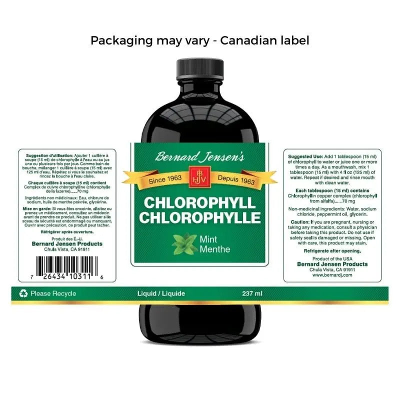 Liquid Chlorophyll, Mint Flavor, 8 fl oz - Dr. Clark Store