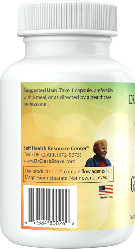 Dr. Clark Store Vegetarian Ginger Root capsules suggested use