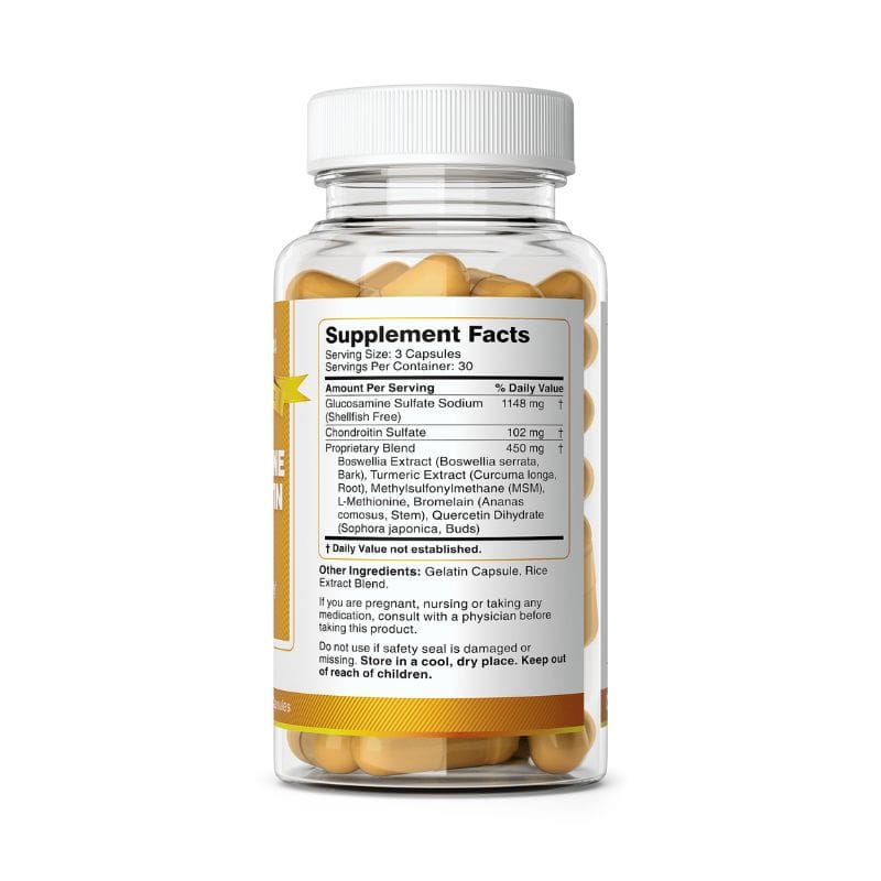 Bernard Jensen Products Glucosamine Chondroitin Plus supplement facts