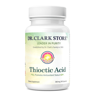 Dr. Clark Store Thioctic Acid (Alpha Lipoic Acid), 360 mg, 90 capsules