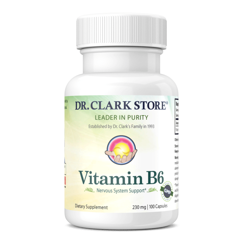 Dr. Clark Store Vitamin B6, 230 mg, 100 capsules